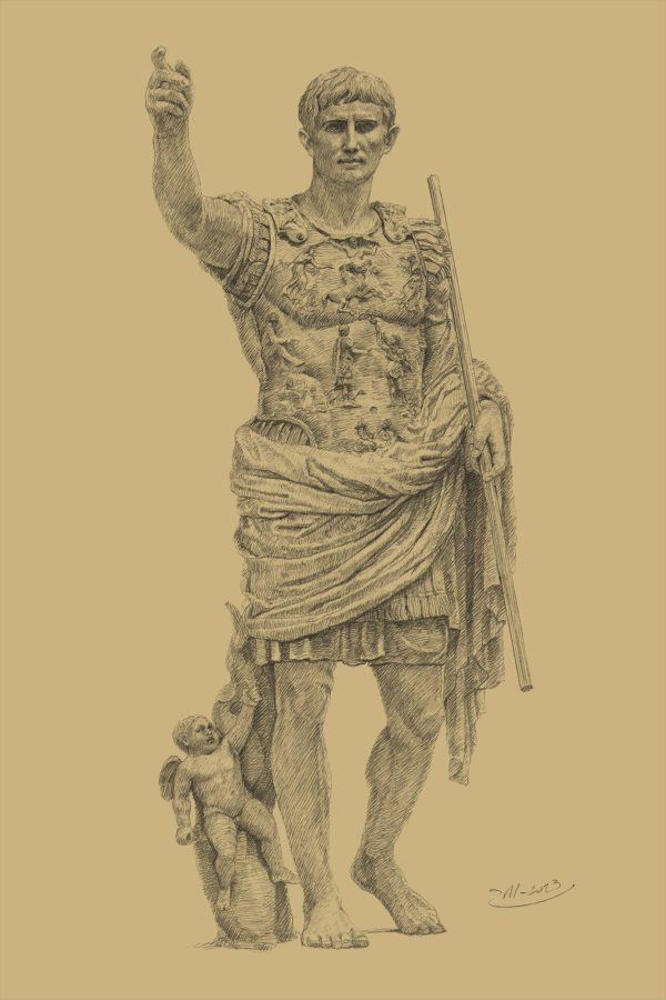 PRO ROMANIS ART Augustus Prima Porta - Sepia
