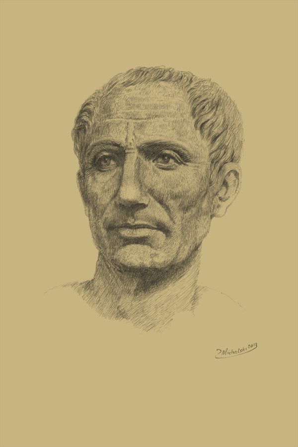 PRO ROMANIS ART Gaius Julius Caesar - Sepia