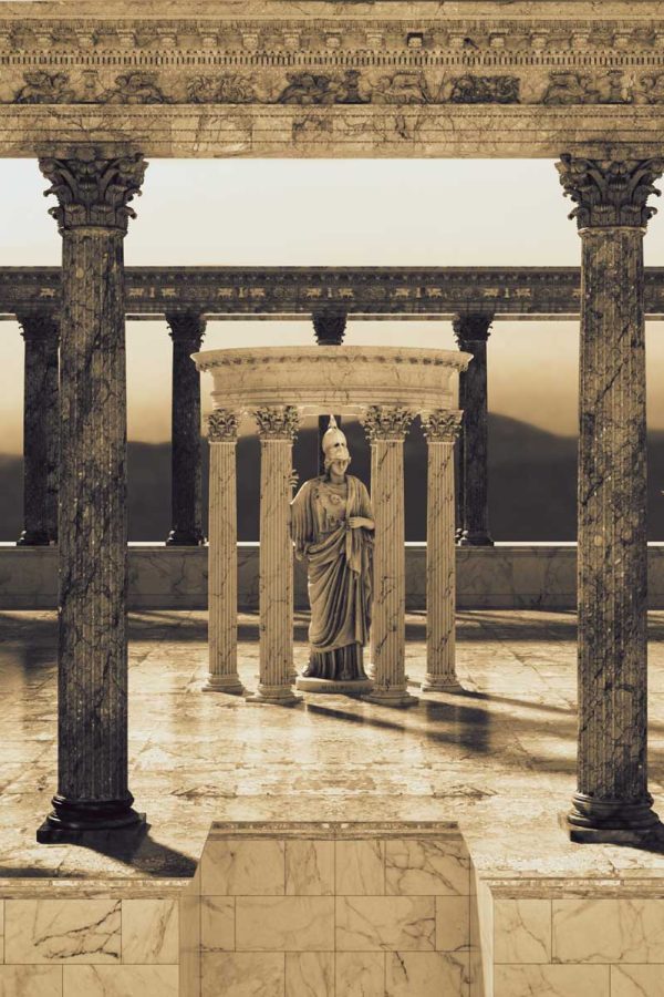 Architectural Fantasy: Minerva (sepia)