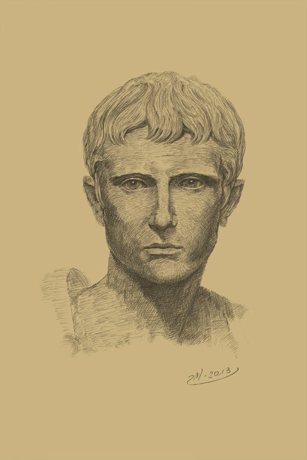 Octavian, Charcoal Sepia
